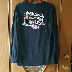 Cancer Never Takes A Holiday T-shirt SZ M NWOT
